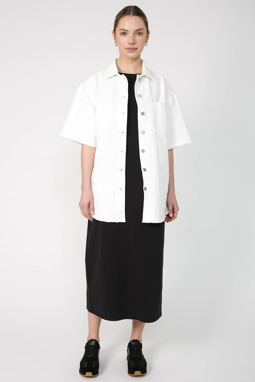 lift shacket / ivory white