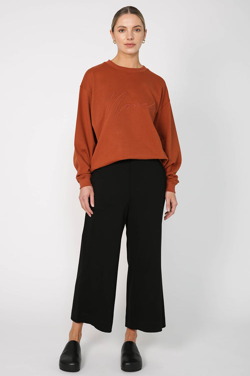 lever pant / black