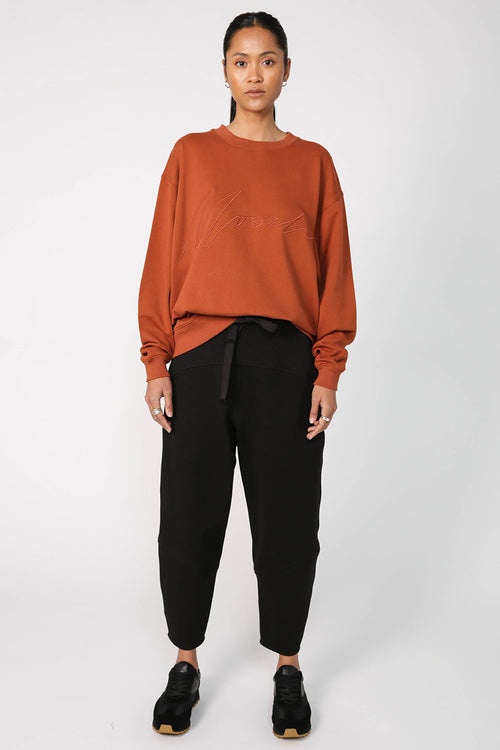 ultimate set sweat / dark tan
