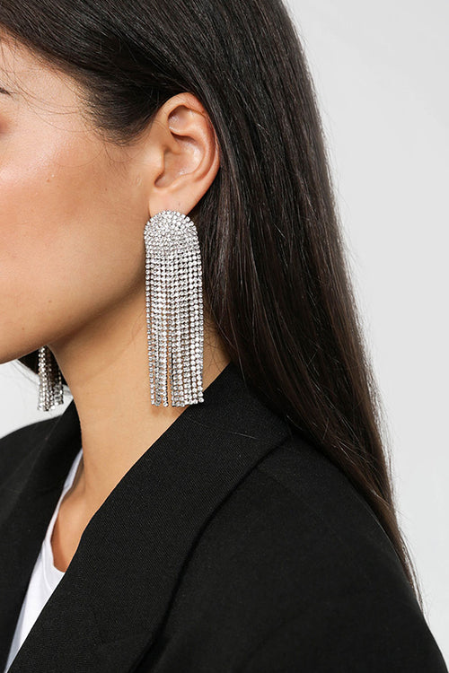 fountain earring / silver