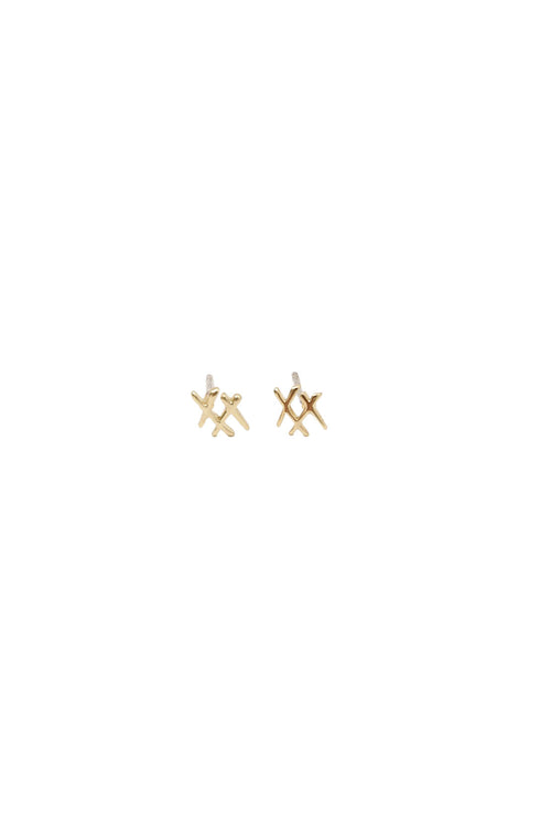 xx earrings / gold