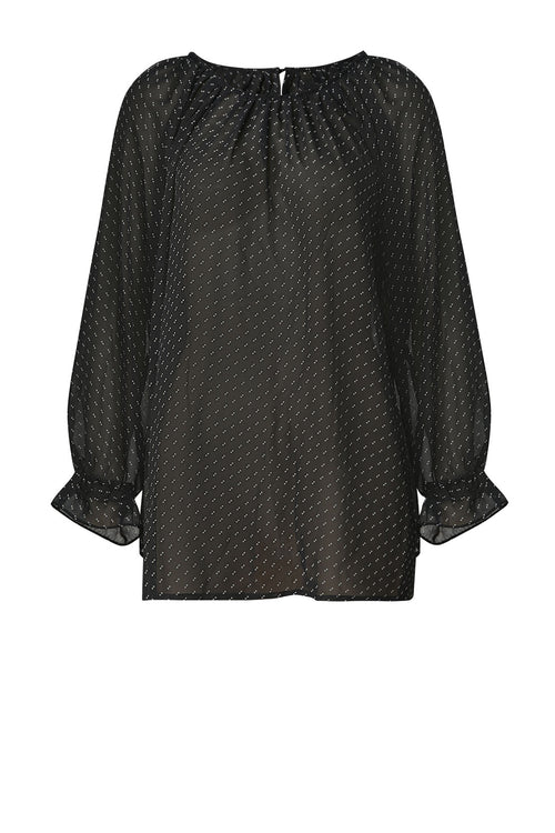 vital top / double dot print