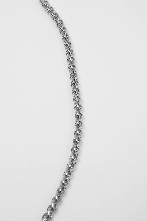 braid necklace / silver