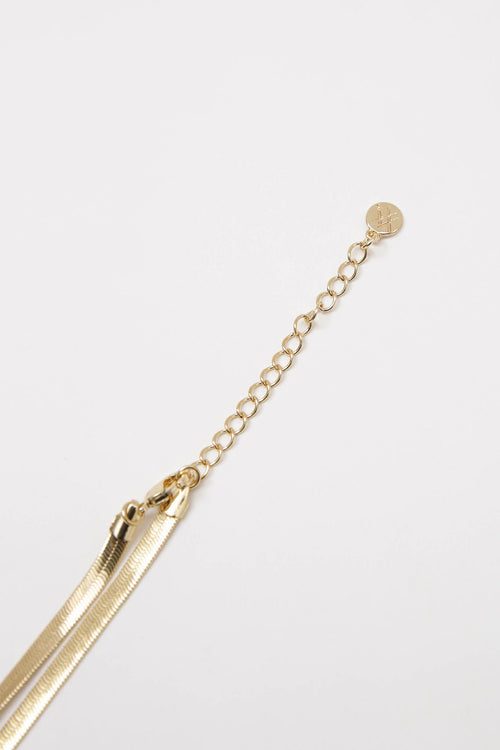 oblate necklace / gold