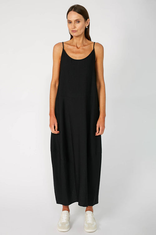 ember dress / black crepe