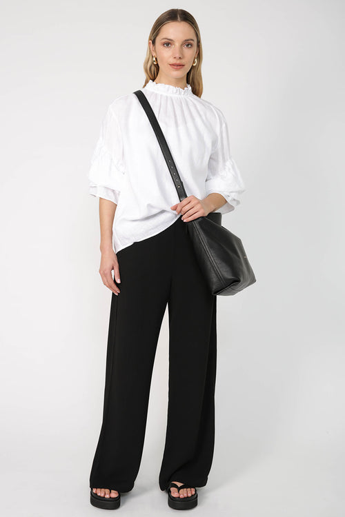 glowed pant / black crepe