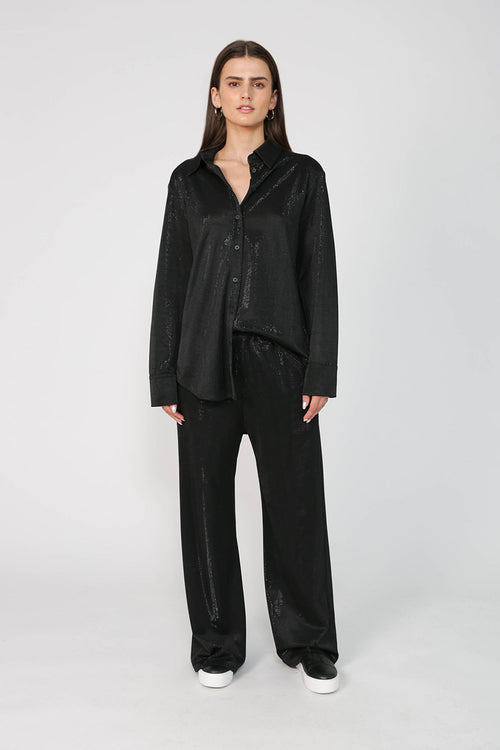 vast shirt / black sparkle