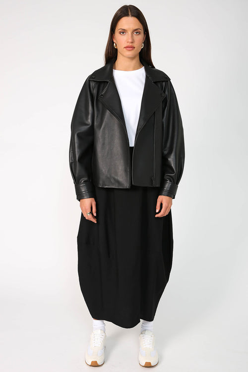 ember skirt / black crepe