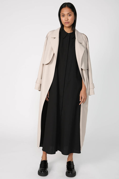 adhere midi dress / black