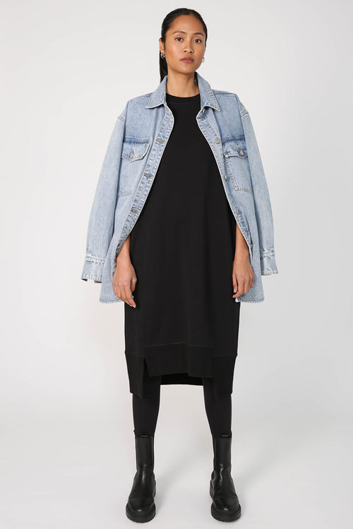 step up dress / black