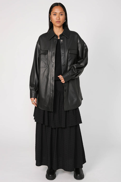 bevel skirt / black
