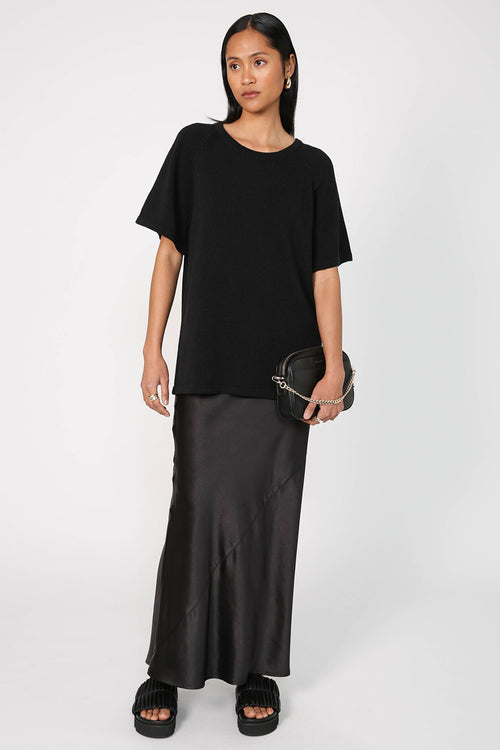 jet tee sweater / black