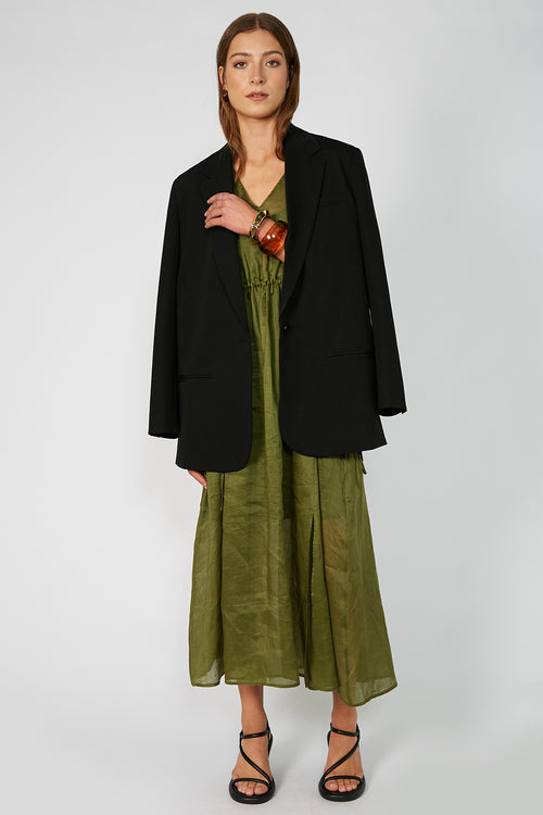 illume midi dress / caper green