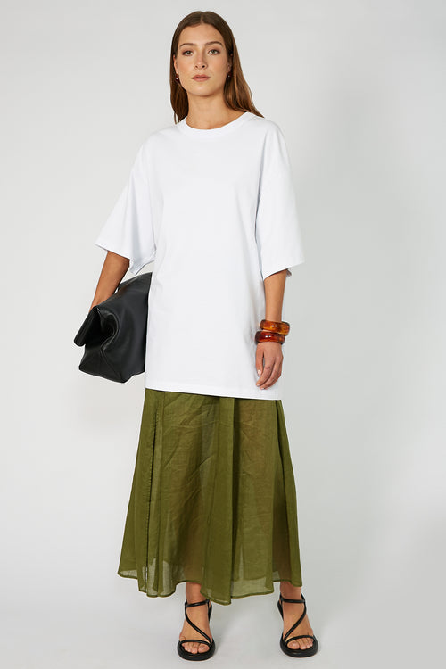 joined skirt / caper green
