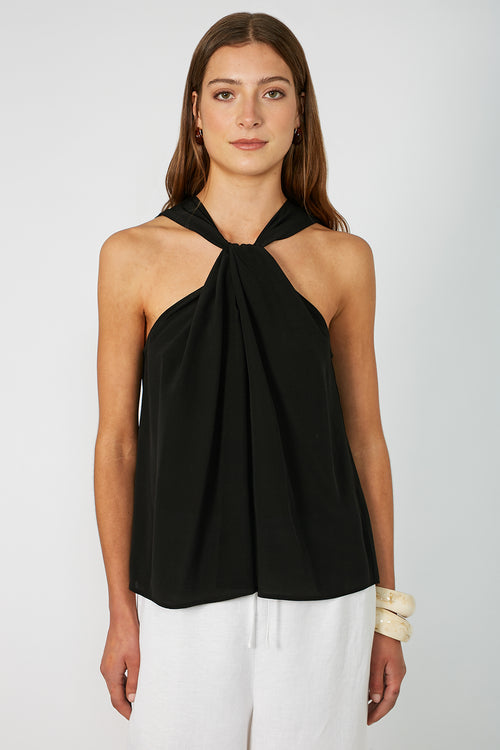 nemesis sleeveless top / black
