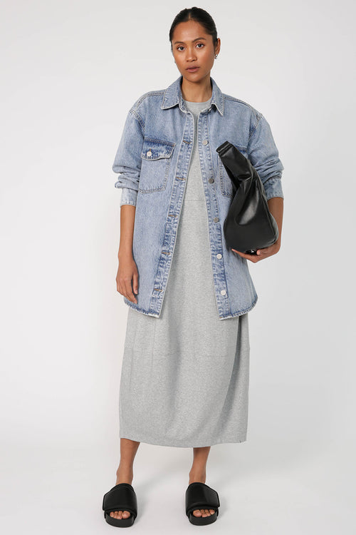 spin dress / grey marle