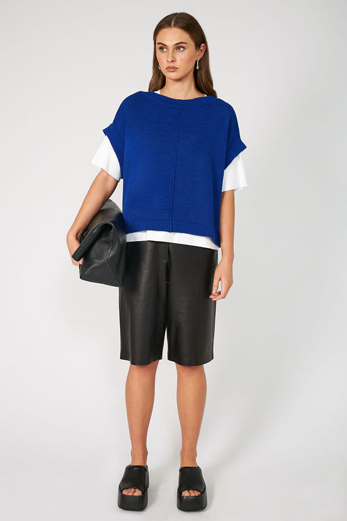 nourish vest / cobalt blue