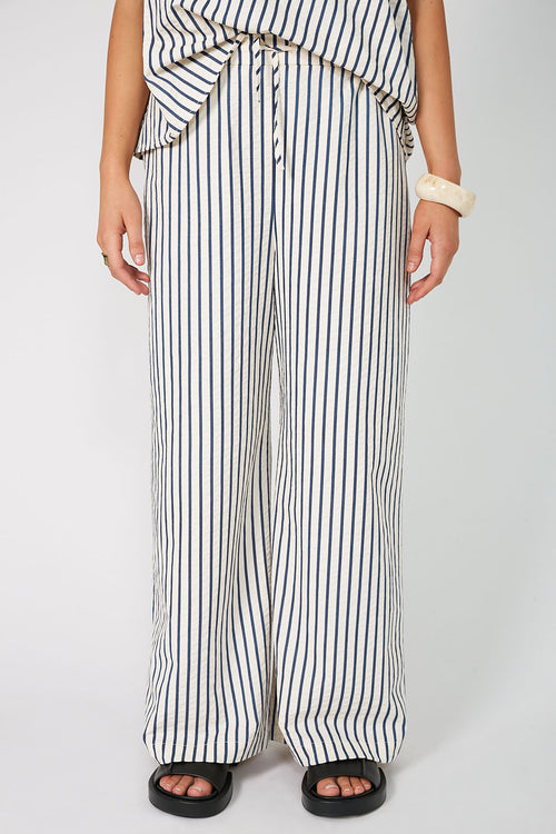ranging pant / ivory|navy stripe