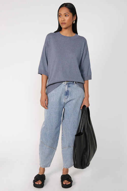incite sweater / smokey blue marle