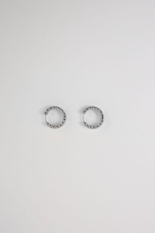 pillar earring / silver
