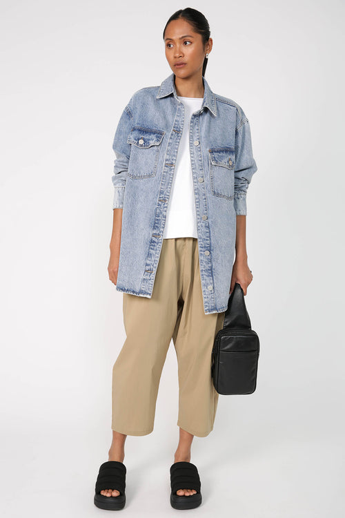 descent pant / camel brown