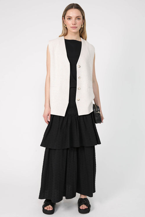 accept waistcoat / natural beige