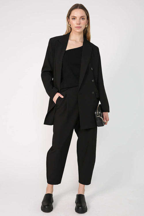 barrel pant / black