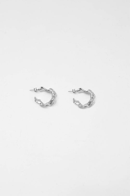 crush hoop / silver