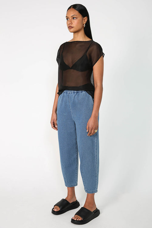 tip pant / mid blue denim