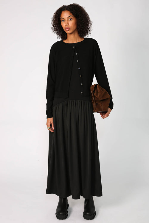 crisp cardi / black