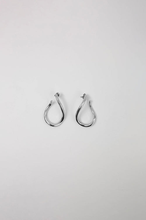wave earring / silver