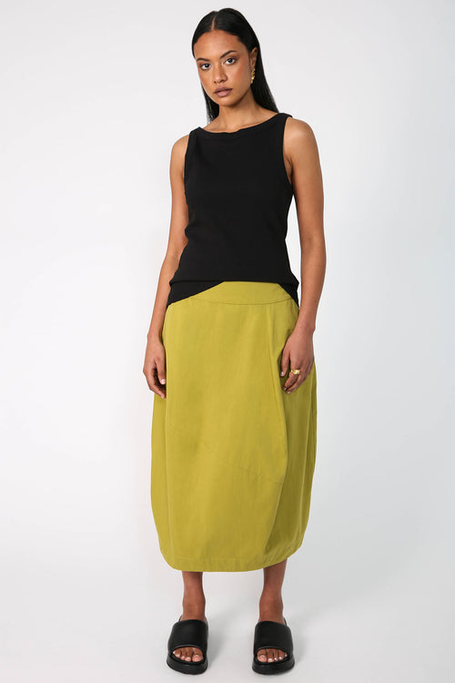 universal skirt / pistachio green