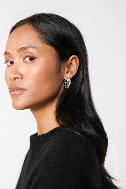crush hoop / silver