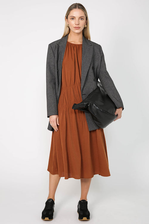 axel dress / ginger brown