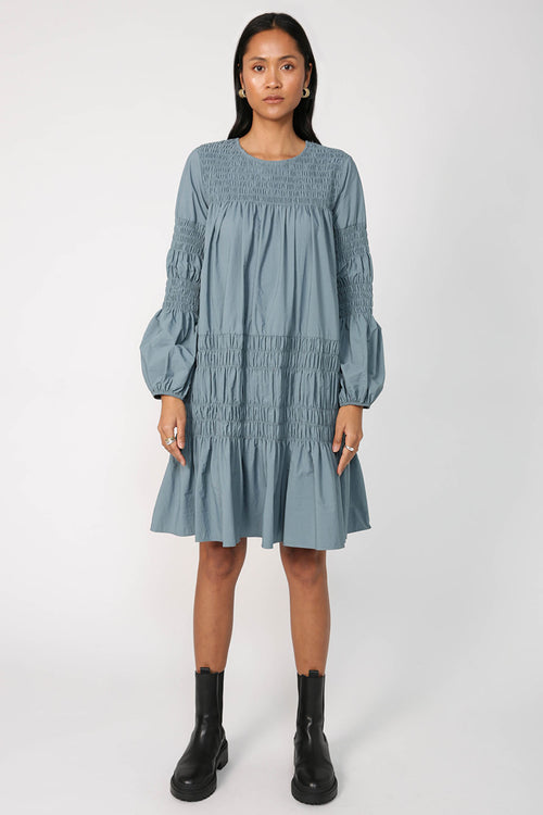 culprit dress / smokey blue
