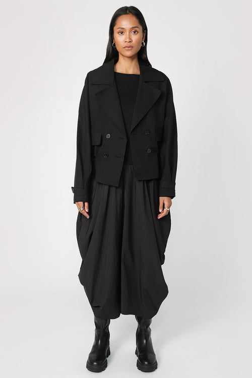 cinched jacket / black