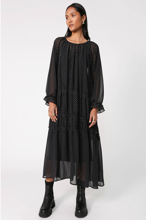 vital dress / double dot print