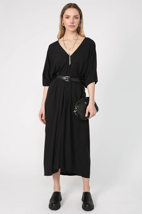 redeem midi dress / black