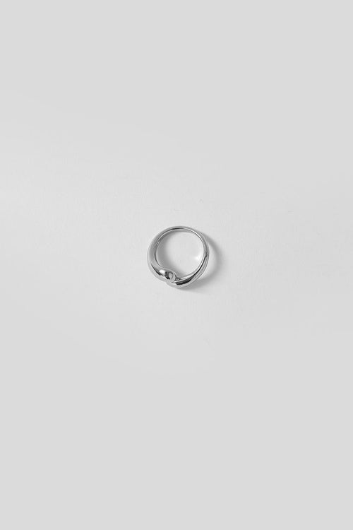 tear drop ring / silver