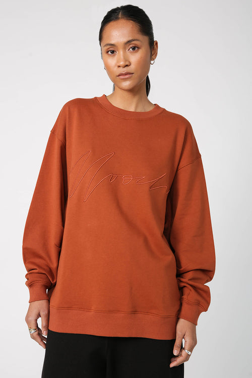 ultimate set sweat / dark tan