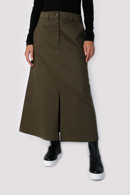drilling skirt / khaki green