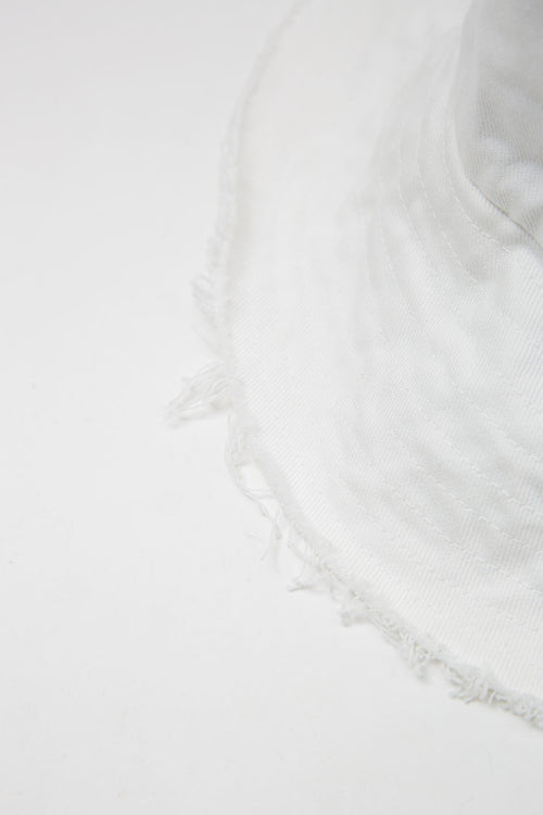 lift bucket hat / ivory white
