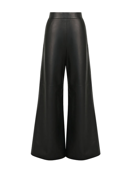 luxe glowed pant / black leather