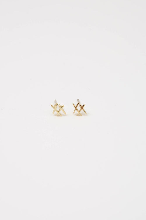 xx earrings / gold