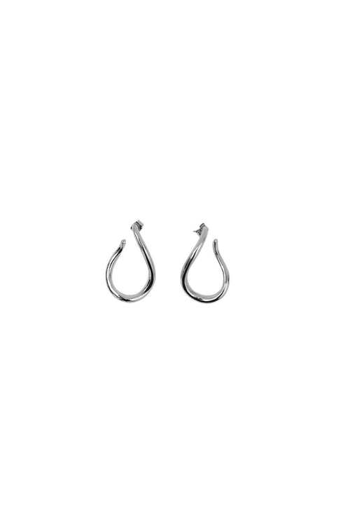 wave earring / silver