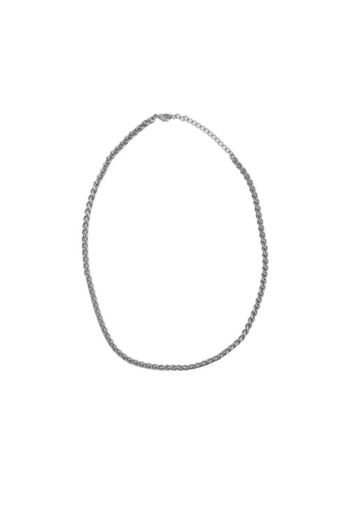 braid necklace / silver