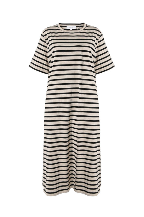 modes maxi dress / neutral stripe
