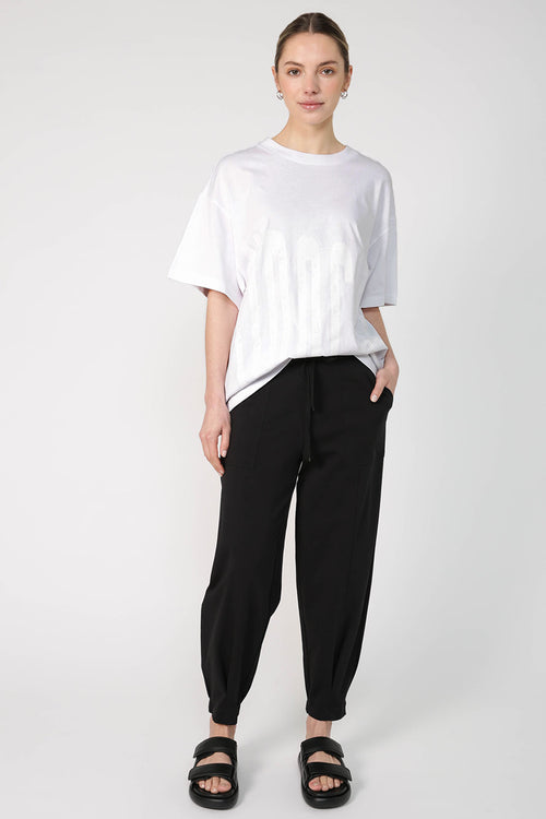 front runner print tee / white|white
