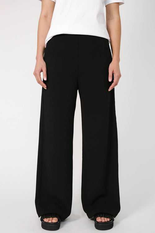 glowed pant / black crepe