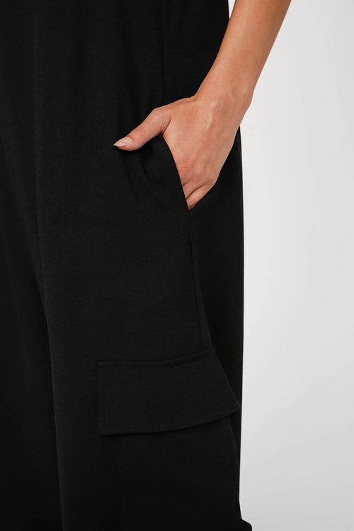 clique jumpsuit / black